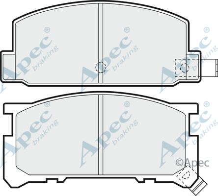 APEC BRAKING stabdžių trinkelių rinkinys, diskinis stabdys PAD467